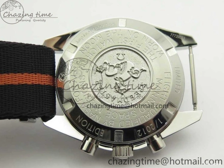 0325 Speedmaster Speedy Tuesday 2 ‘Ultraman’ OMF Best Edition on Nato Strap Manual Winding Chrono Movement Trendy 7991